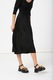 Hailys, Fusta midi evazata cu talie inalta Nadine, Negru, M