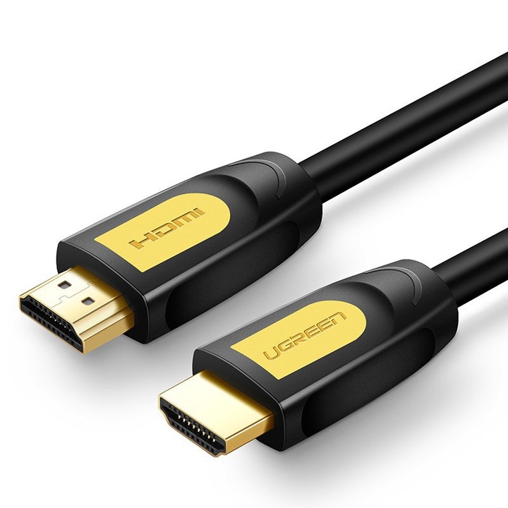 Кабел Ugreen HD101 10128, HDMI 2.0 с 4K, 60Hz, 3D, 18Gbps, 1.5m, черен