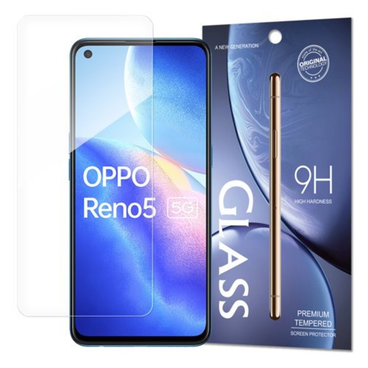 Протектор Tempered Glass 9H, за Oppo Reno 5 5G / Reno 5 4G / Find X3 Lite