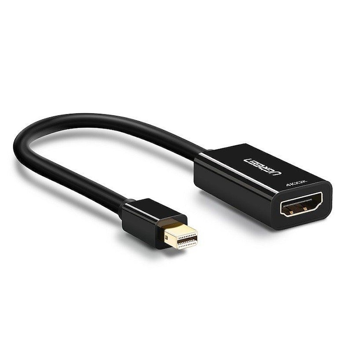 Адаптер UGREEN, mini DisplayPort към HDMI 4K, черен
