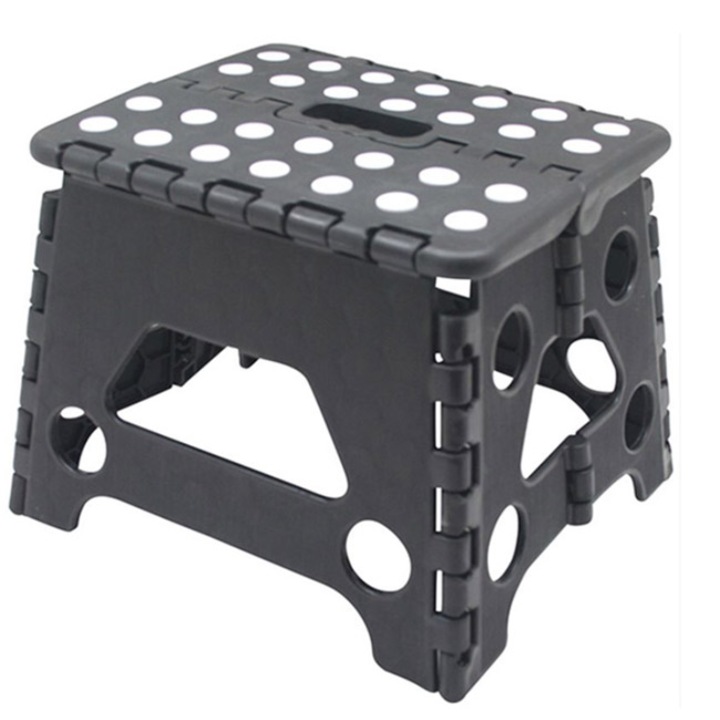 Сгъваемо пластмасово столче BENSON, 23 x 19 x 19, Максимално тегло 80кг, Черно, 011507