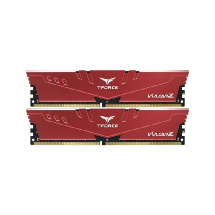 Kit Memorie TeamGroup T-Force Vulcan Z Red 32GB, DDR4-3200MHz, CL16
