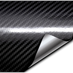 Folie colantare auto Carbon 5D Lacuit Negru (3m x 1,52m)
