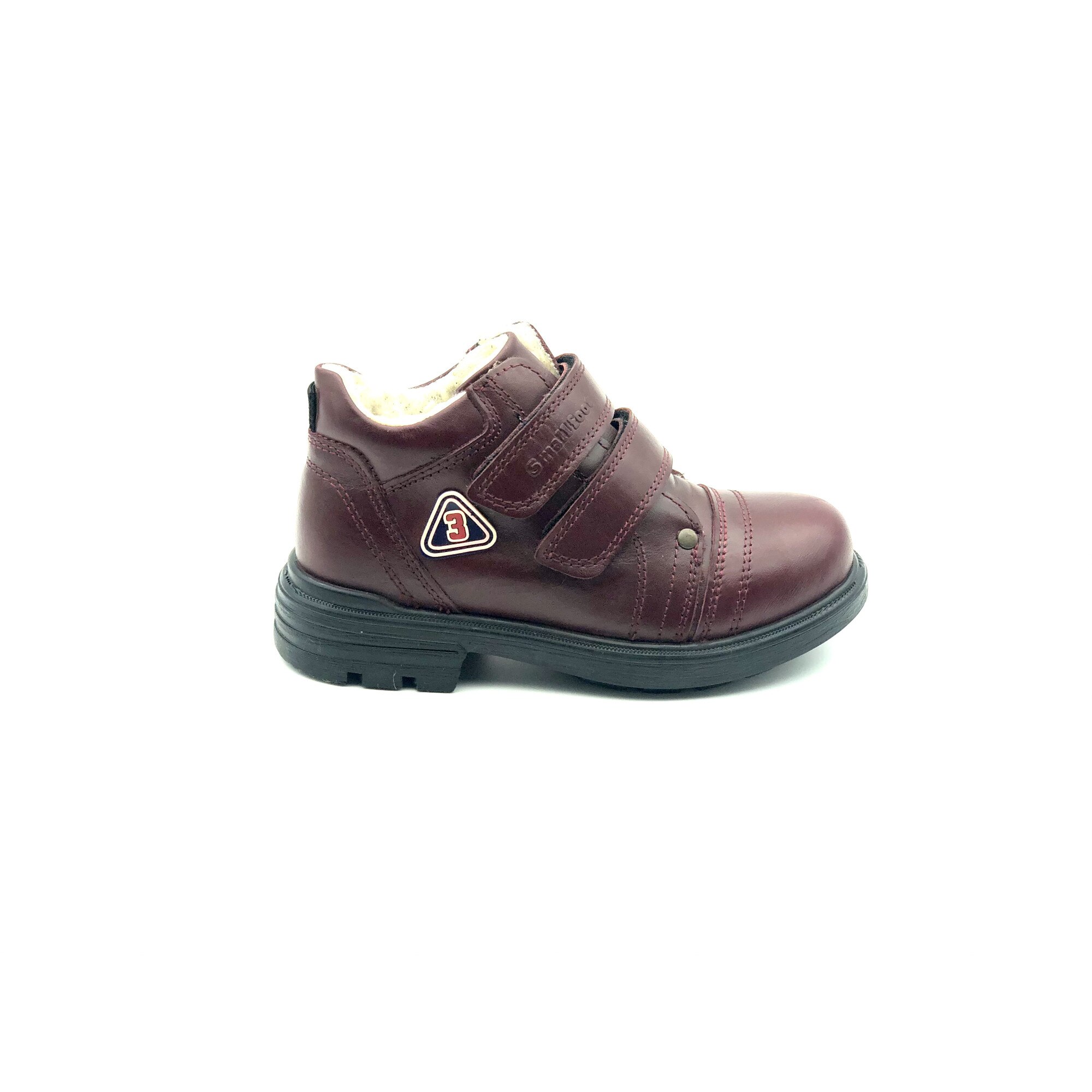 Ghete copii Sibel Bebe EVO963, ortopedice, imblanite, piele ecologica, Bordo, nr