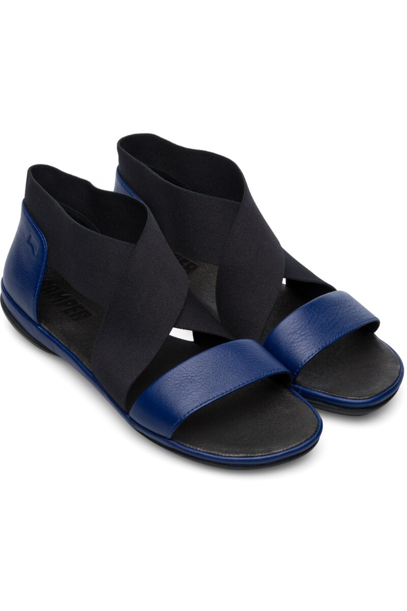 Sandale din piele Camper, Albastru/Negru, 35 EU