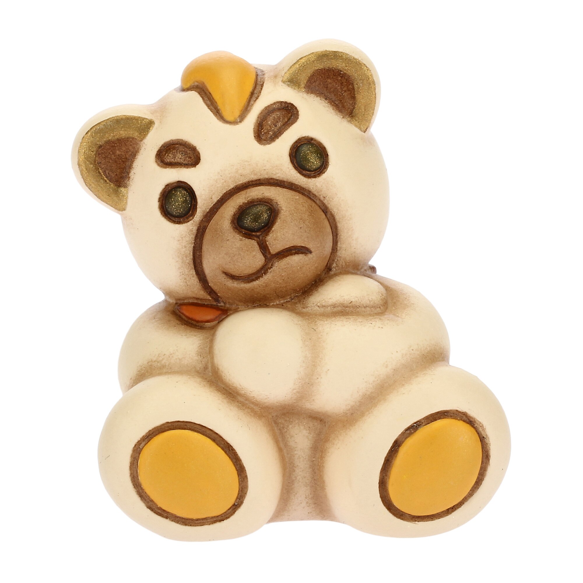 Decoratiune Emoticon Mini Teddy angry, ceramica THUN, 4.3 cm