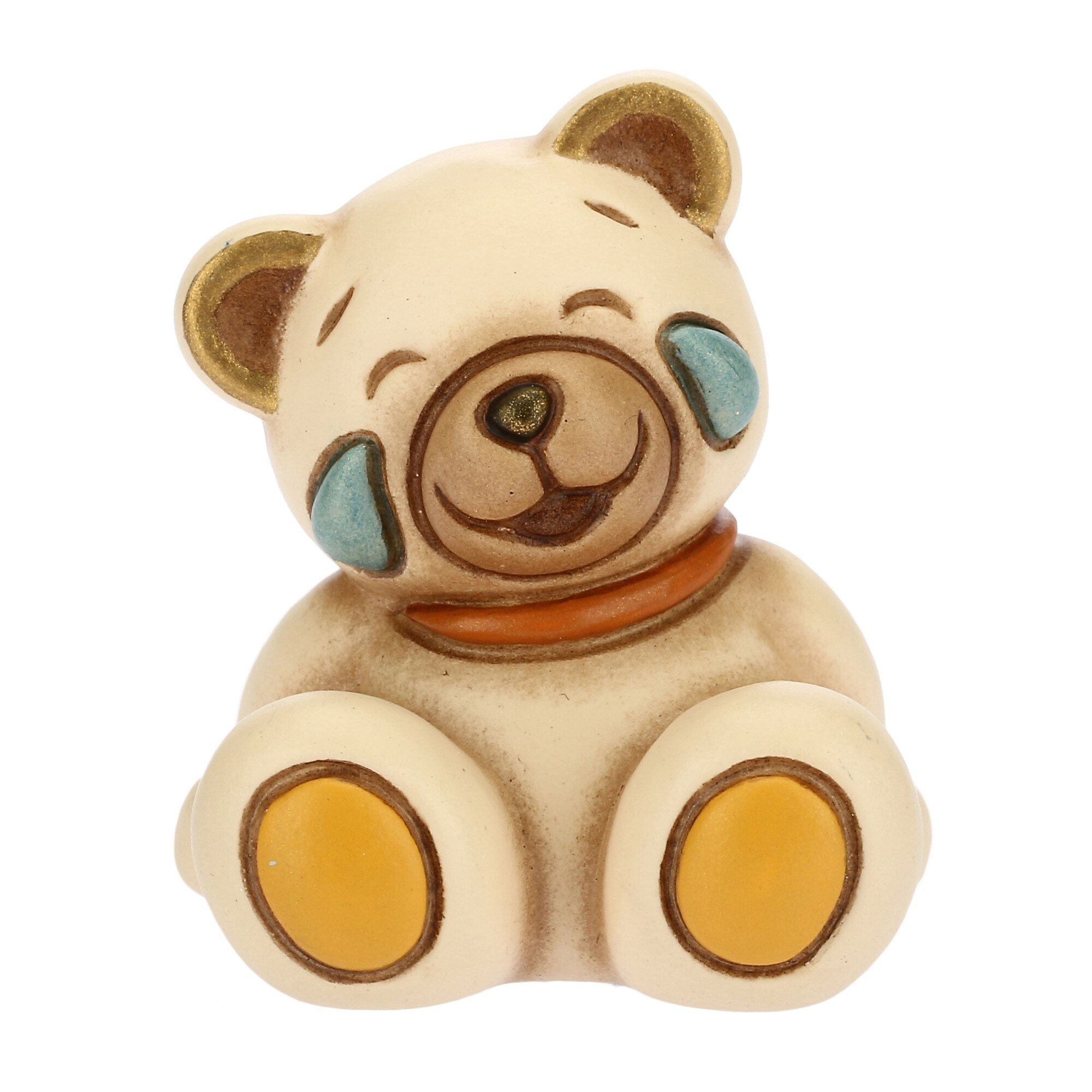 Decoratiune Emoticon Mini Teddy smile, ceramica THUN, 4.3 cm