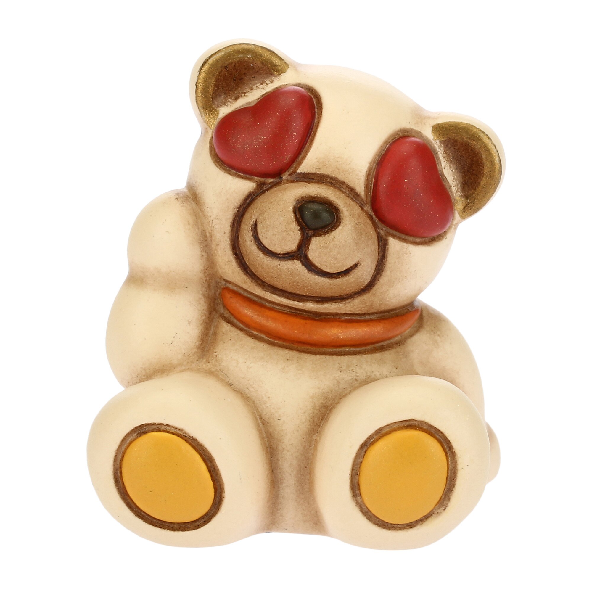 Decoratiune Emoticon Mini Teddy indragostit, ceramica THUN, 4.3 cm