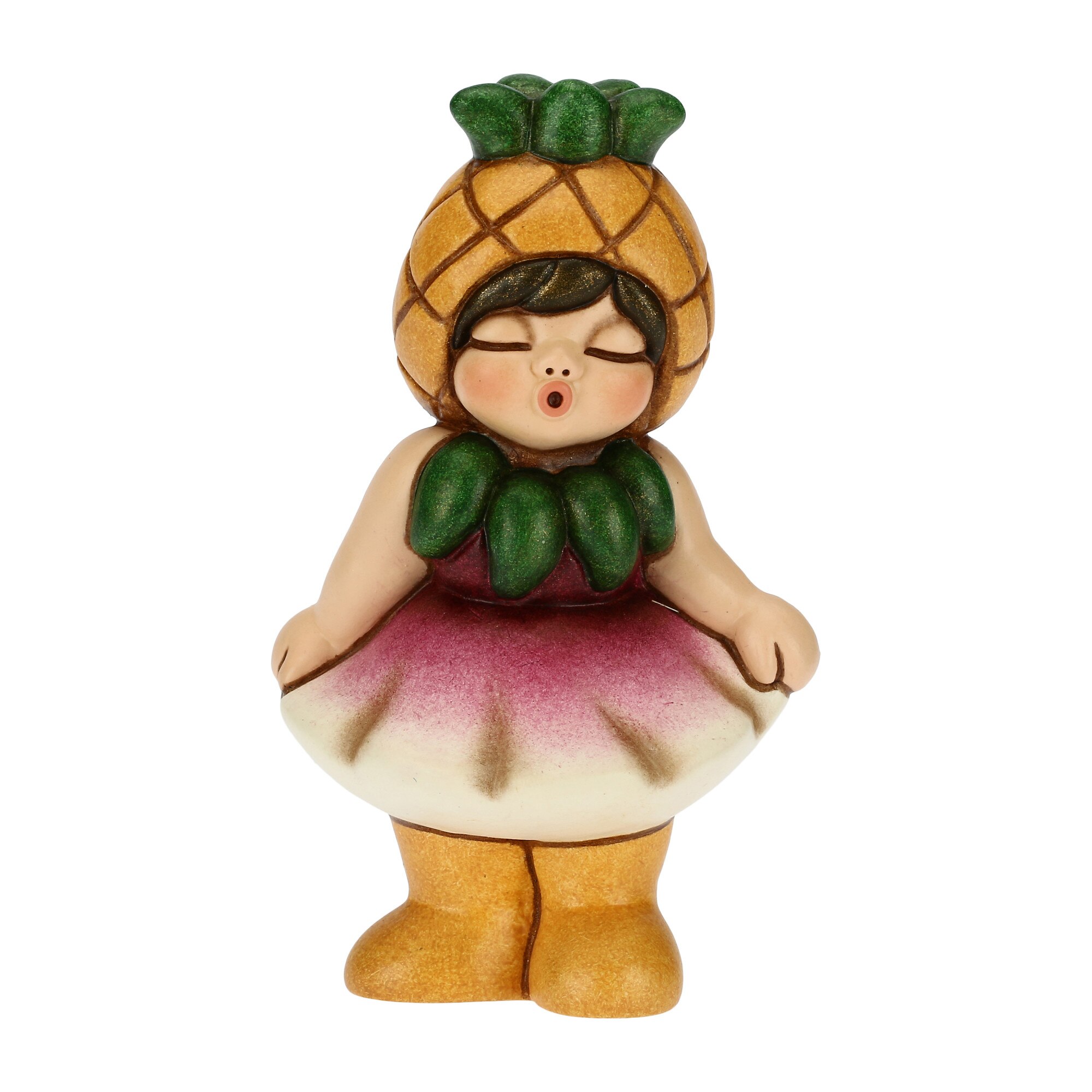 Decoratiune Fata Pin Happy Thunibelle, ceramica THUN, 8.2 cm h