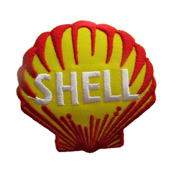 Petic textil crest, 7 x 7 cm, Galben