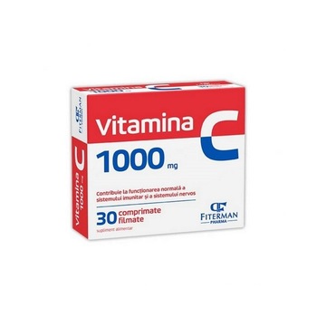 Vitamina C 1000 mg 30 comprimate Fiterman Vitamina C 1000 mg 30 comprimate Fiterman
