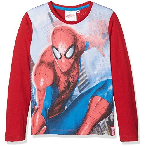 Bluza maneca lunga Spiderman 9824, Rosu/Gri