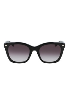 CALVIN KLEIN - Szögletes napszemüveg színátmenetes lencsékkel, Fekete, 52-21-140 Standard