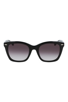 CALVIN KLEIN, Ochelari de soare patrati cu lentile in degrade, Negru, 52-21-140 Standard CALVIN KLEIN, Ochelari de soare patrati cu lentile in degrade, Negru, 52-21-140 Standard