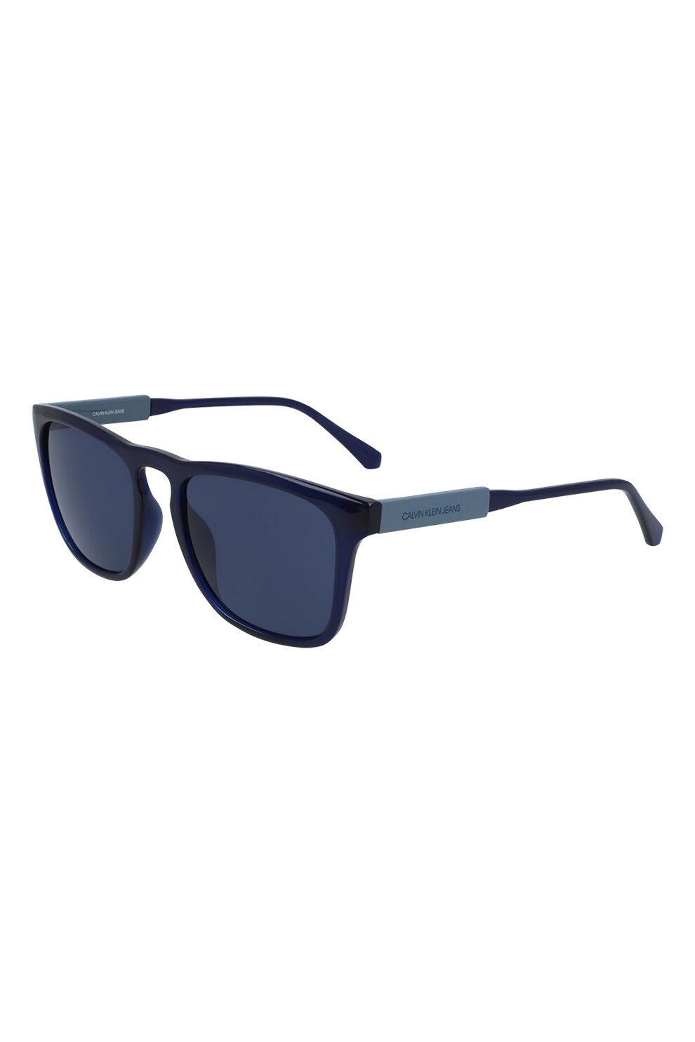 CALVIN KLEIN JEANS, Ochelari de soare patrati cu detalii logo, Bleumarin, 55-20-145 Standard