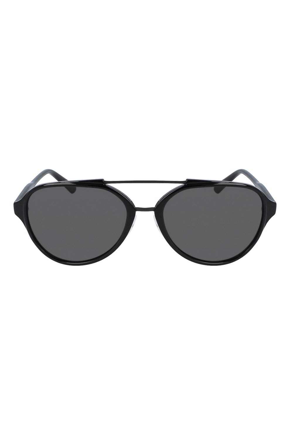 CALVIN KLEIN JEANS, Ochelari de soare aviator unisex cu detalii logo, Negru, 57-18-145 Standard