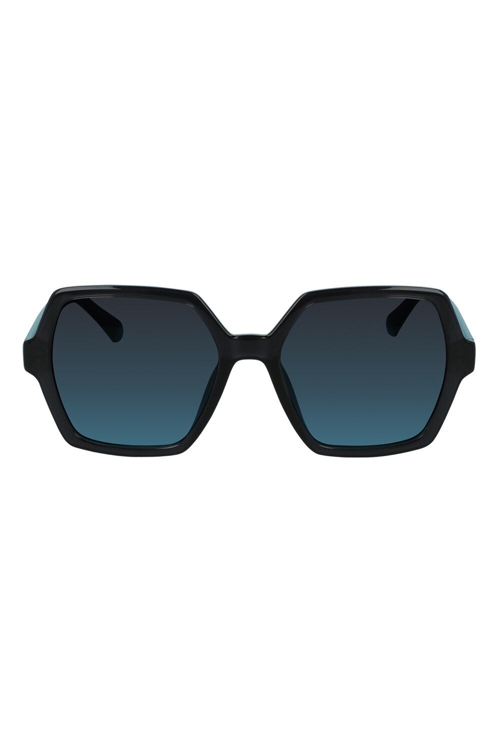 CALVIN KLEIN JEANS, Ochelari de soare patrati cu lentile in degrade, Verde persan/Negru, 55-18-140 Standard