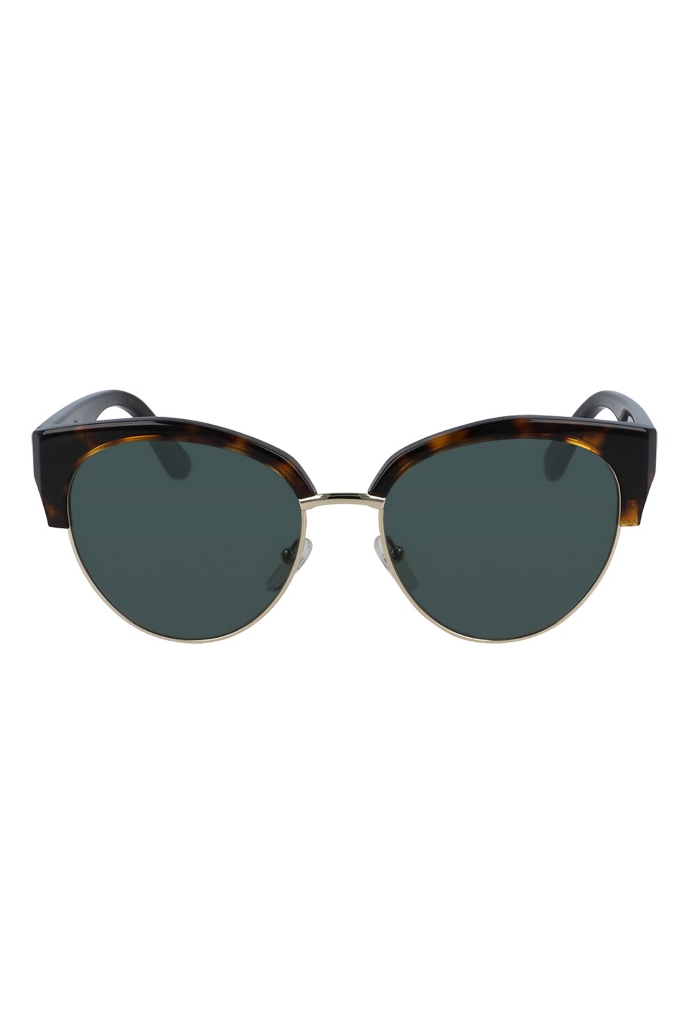 Karl Lagerfeld, Ochelari de soare cat-eye cu aspect tortoise, Maro, 54-17-140 Standard