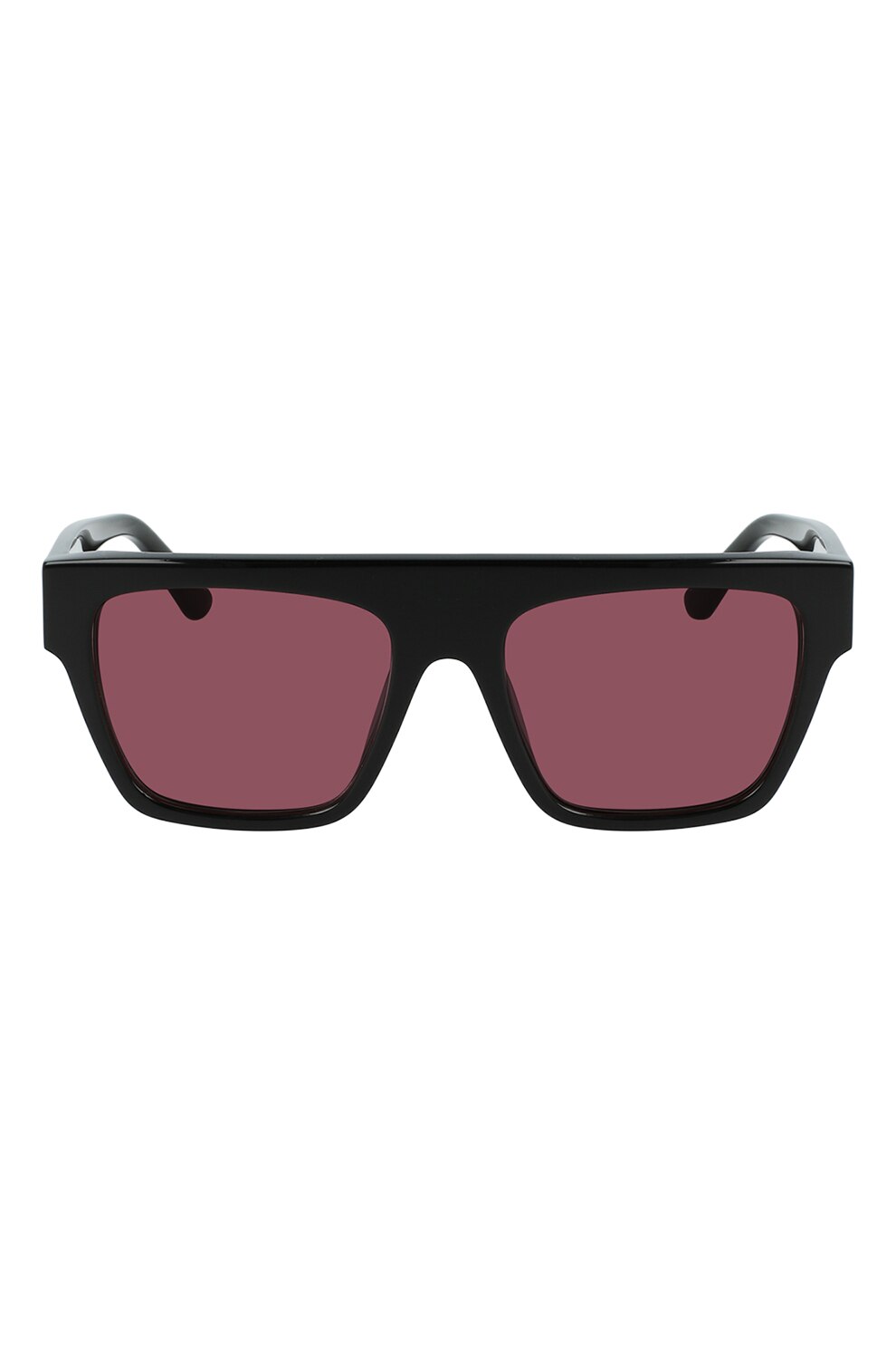 Karl Lagerfeld, Ochelari de soare patrati cu logo, Negru, 52-18-140 Standard