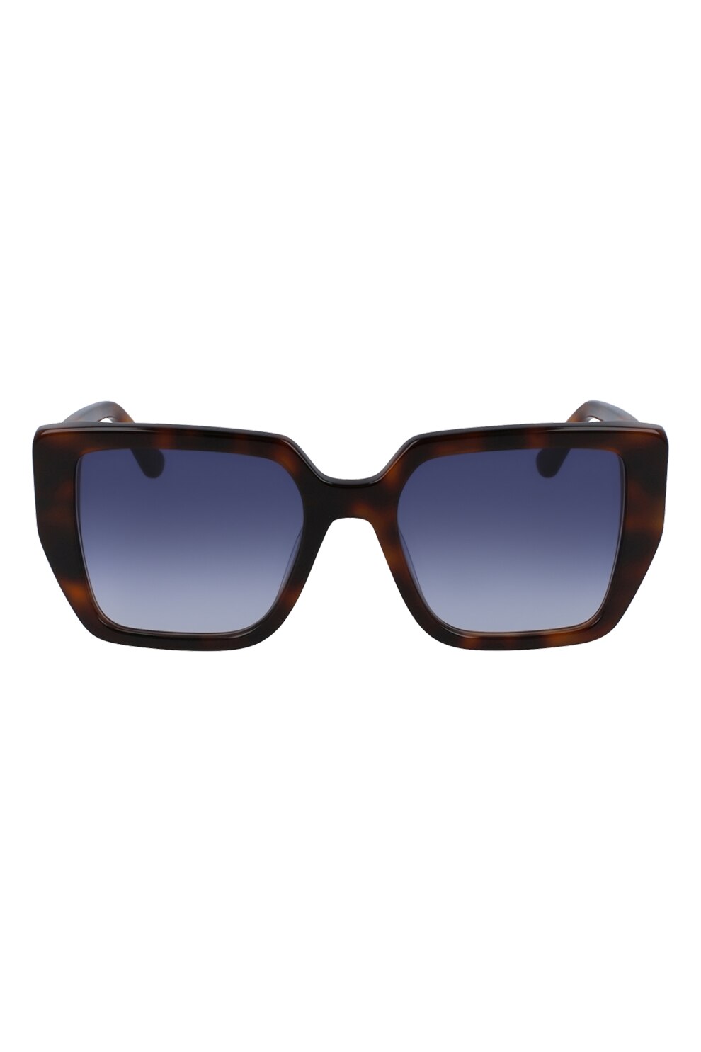 Karl Lagerfeld, Ochelari de soare patrati supradimensionati cu detalii logo, Maro, 52-19-140 Standard