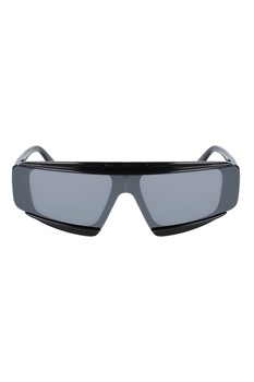 Karl Lagerfeld, Ochelari de soare shield cu logo, Negru, 66-20-135 Standard Karl Lagerfeld, Ochelari de soare shield cu logo, Negru, 66-20-135 Standard