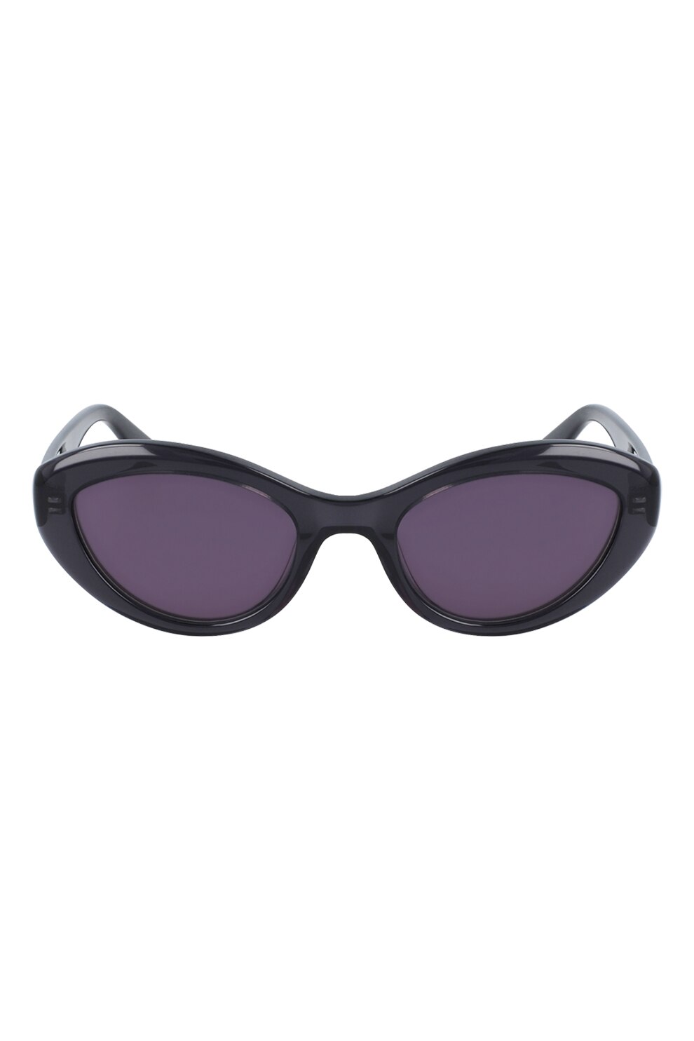 Karl Lagerfeld, Ochelari de soare cat-eye cu logo discret, Negru, 52-20-140 Standard