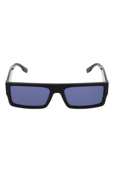 Karl Lagerfeld, Ochelari de soare dreptunghiulari unisex, Negru, 57-18-145 Standard Karl Lagerfeld, Ochelari de soare dreptunghiulari unisex, Negru, 57-18-145 Standard