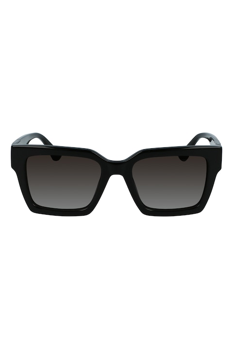 Karl Lagerfeld, Квадратни слънчеви очила с градиента, 52-19-140 Standard, Черен