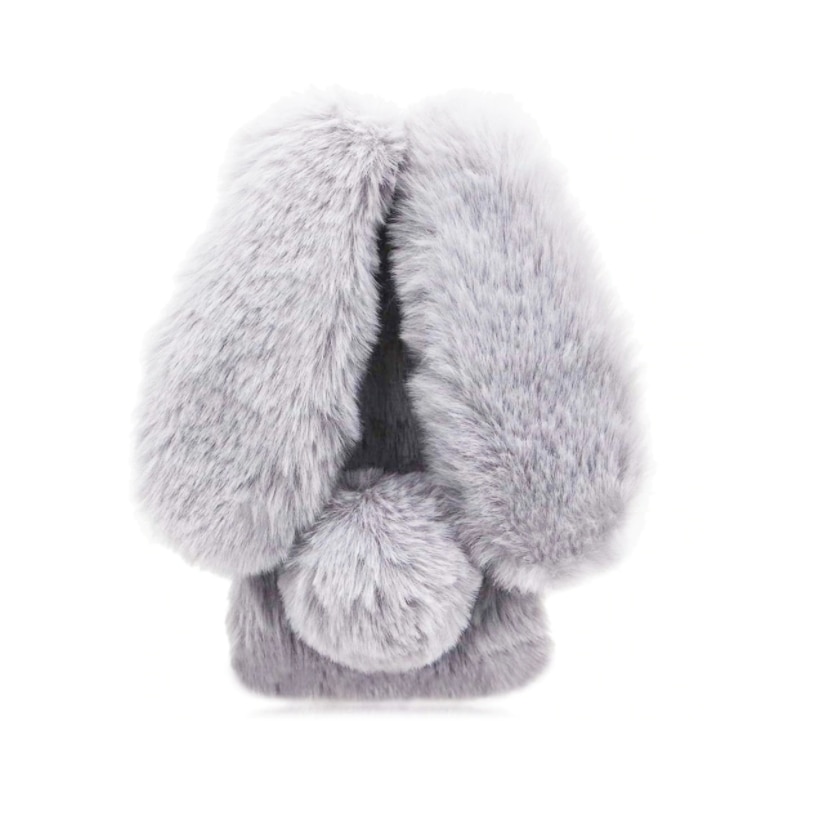 Husa Iepuras de Plus compatibila cu iPhone 12 Pro Max, Gri, ATX-BBL3034