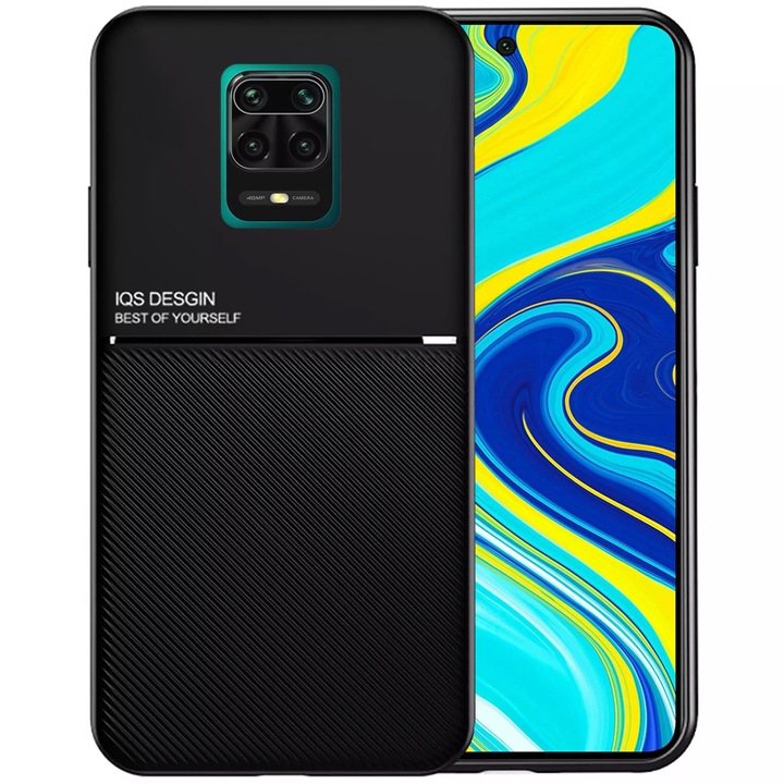 Husa de protectie telefon pentru Xiaomi Redmi Note 9, Functie Magnetica, Improved Special Design, Negru