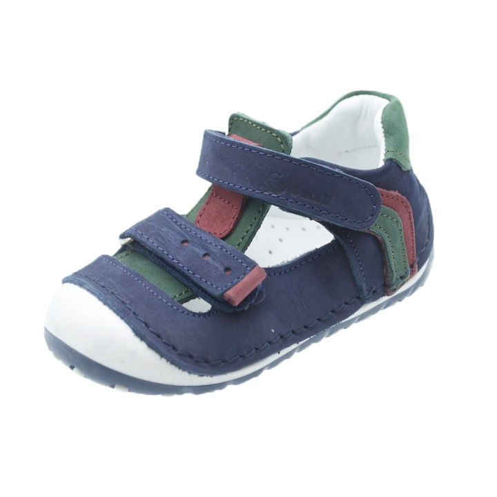 Кожени ортопедични обувки Small Foot SSMFF18-20 за момчета, тъмносини 31235