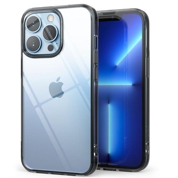 Carcasa Ringke Fusion compatibila cu iPhone 13 Pro Max Smoke Black Carcasa Ringke Fusion compatibila cu iPhone 13 Pro Max Smoke Black