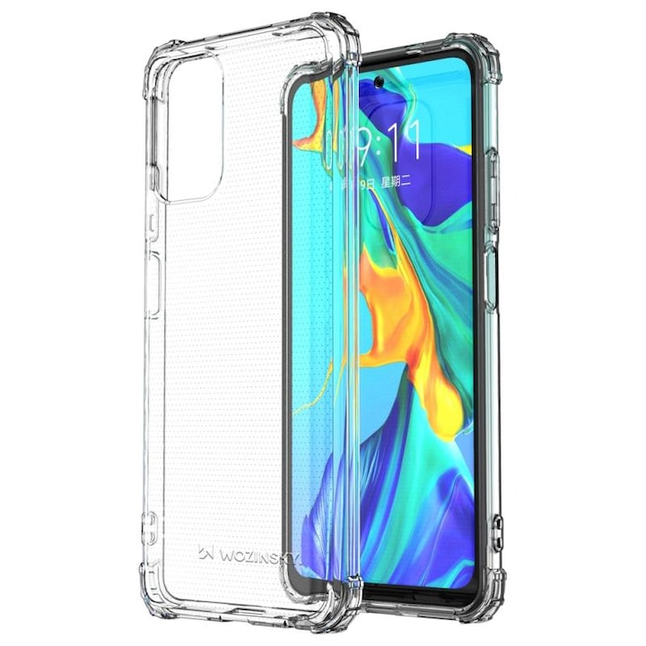 Wozinsky AntiShock ellenálló tok, amely kompatibilis a Xiaomi Redmi Note 10 / 10S-vel, átlátszó