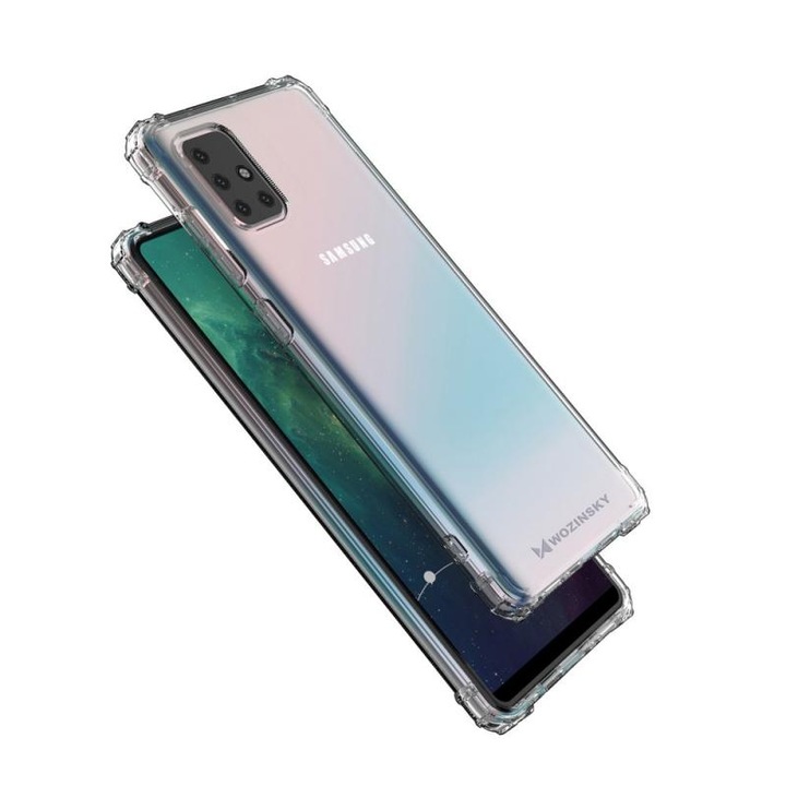 Páncélozott tok Samsung Galaxy A72 4G Anti Shock átlátszó