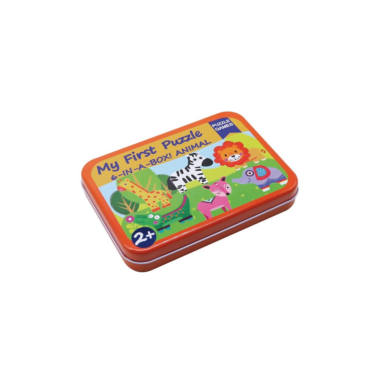 Cutie cu 6 puzzle-uri progresive, Jungla Multicolor