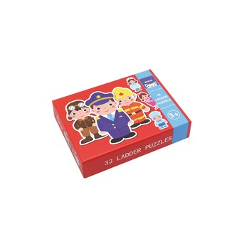 Cutie cu 6 puzzle-uri progresive, 33 piese, Meserii Multicolor Cutie cu 6 puzzle-uri progresive, 33 piese, Meserii Multicolor