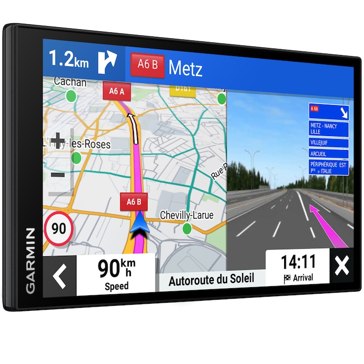 Garmin DriveSmart 76 EU MT-D navigációs rendszer, GPS, 7"-es képernyő, Wi-Fi, Bluetooth, élő forgalom digitális forgalommal