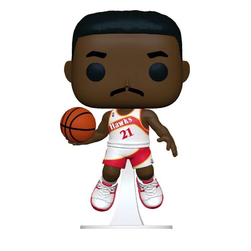 Figurina NBA Legends Sports Dominique Wilkins Hawks , 9 cm, Multicolor