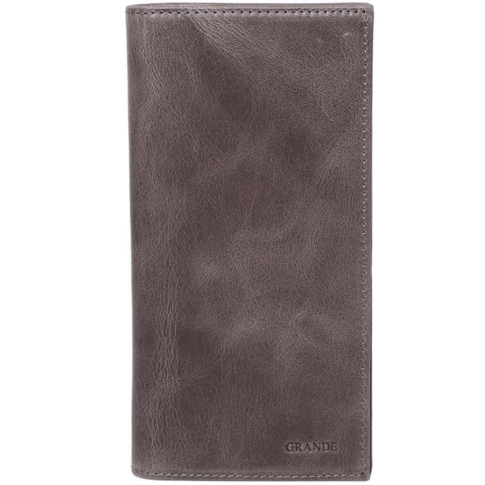 Portofel mare, unisex, din piele naturala 1764GY gri
