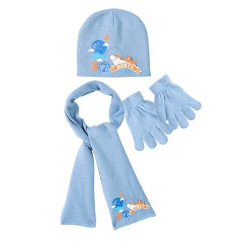 Set caciula, manusi, fular Planes 8788, Bleu