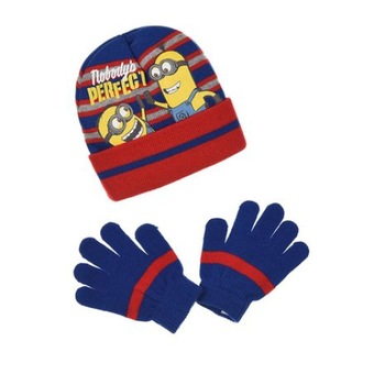 Set caciula, manusi Minions 8842, Rosu Set caciula, manusi Minions 8842, Rosu