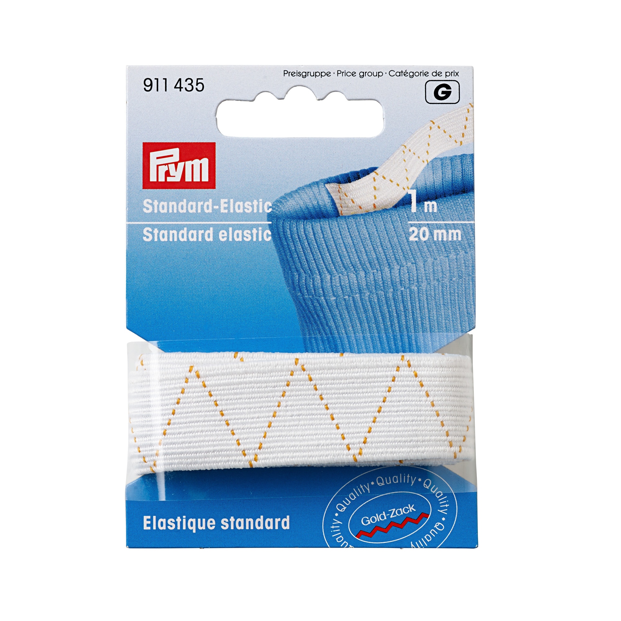 Elastic universal 20 mm latime, 1 m lungime, alb, Prym