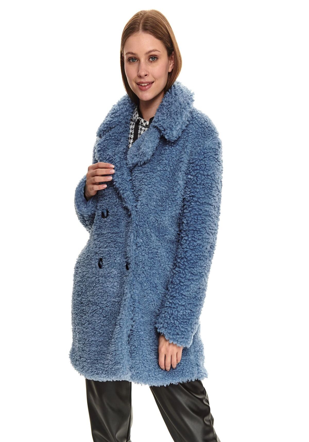 Palton femei, TOP SECRET, SPZ0608, Albastru