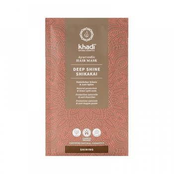 Masca de par Pudra de Shikakai Deep Shine, Khadi, 50 g Masca de par Pudra de Shikakai Deep Shine, Khadi, 50 g