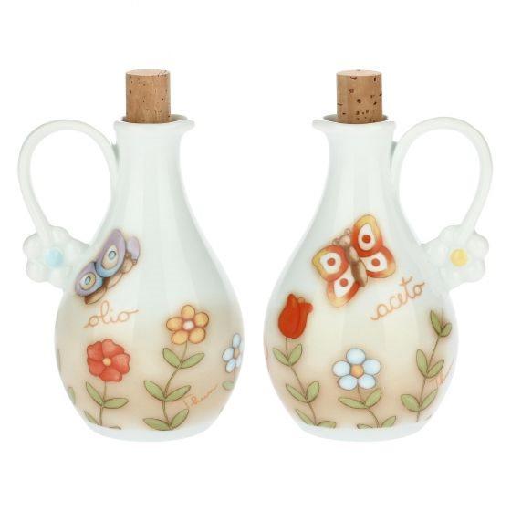 Set 2 oliviere, ulei si otet, portelan THUN, model Country, 250 ml