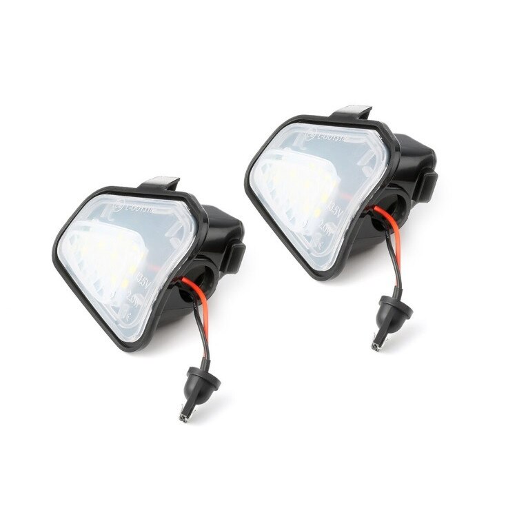 Set 2 lampi Led sub oglinda 6000k alb-rece VW Passat CC B7 Eos Jetta Scirocco lumini oglinzi puddle lights