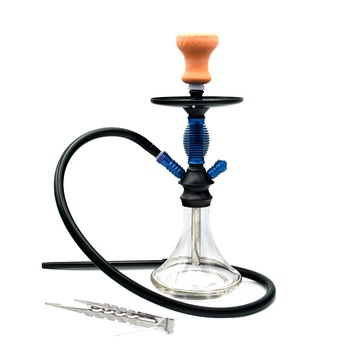 Narghilea Toro, Kolkata, 1 furtun, Albastru, 43 cm Narghilea Toro, Kolkata, 1 furtun, Albastru, 43 cm