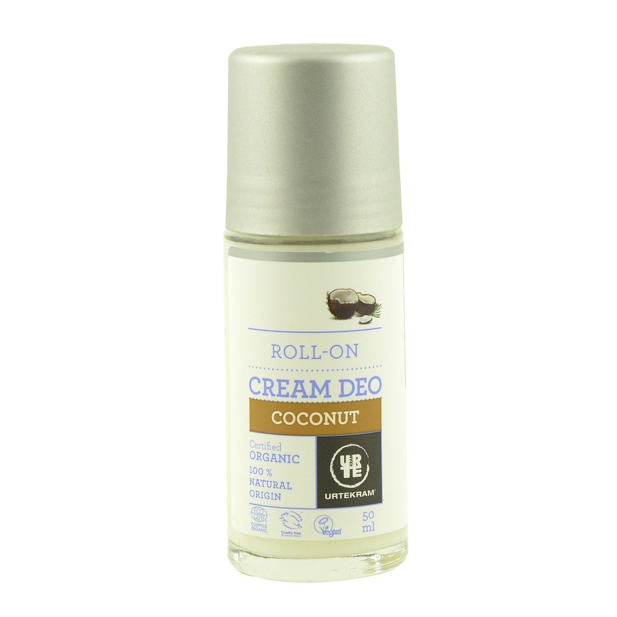 Deodorant roll-on cu nectar de cocos Urtekram Coconut, bio, 50 ml