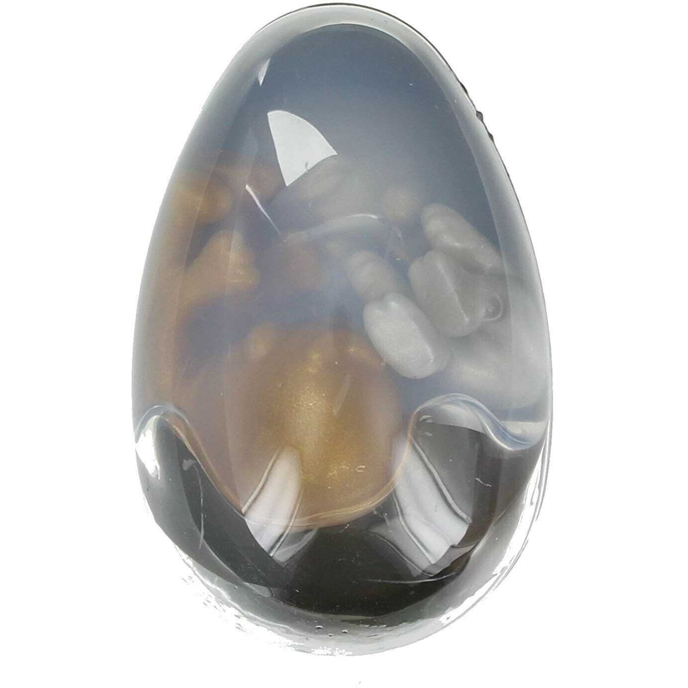 Ou slime cu figurina extraterestru, Keycraft, Argintiu