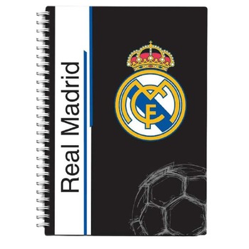 Caiet de notite A6 cu spirala Real Madrid, Eurocom 80 pagini Caiet de notite A6 cu spirala Real Madrid, Eurocom 80 pagini